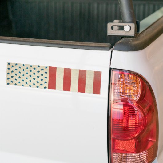 Amerikaanse Civil Flag Bumpersticker (Op Truck)