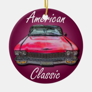 Amerikaanse Classic 1960 Cadillac Keramisch Ornament