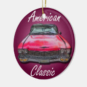 Amerikaanse Classic 1960 Cadillac Keramisch Ornament (Links)