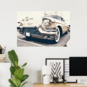 Amerikaanse Classic Cadillac Poster (Thuiskantoor)