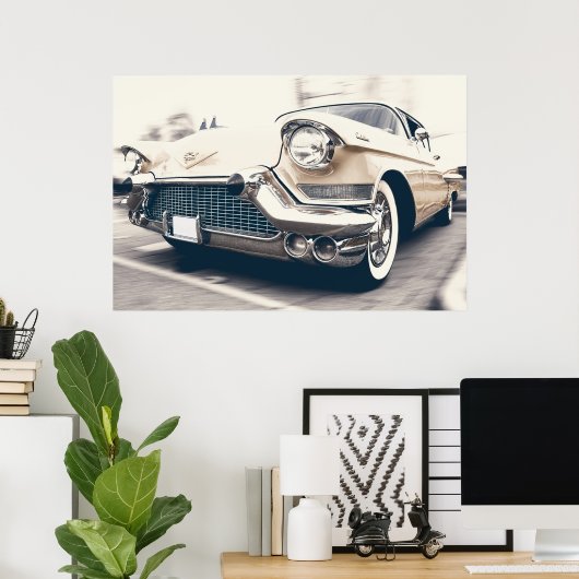 Amerikaanse Classic Cadillac Poster (Thuiskantoor)