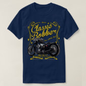 Amerikaanse Classic Custom Bobber Motorcycle T-shirt (Design voorkant)