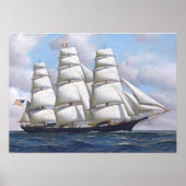 Amerikaanse Clipper Ship Flying Cloud Print (Voorkant)