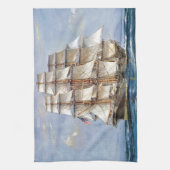 Amerikaanse Clipper Sovereign of the Zeeen Theedoek (Verticaal)