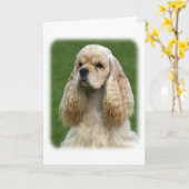 Amerikaanse Cocker Spaniel 9Y244D-035_2 Kaart (Gele Bloem)