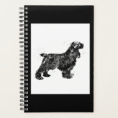 Amerikaanse Cocker Spaniel Art Waterverf Cute Dog Planner (Voorkant)