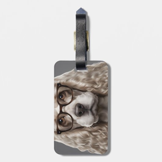 Amerikaanse Cocker Spaniel Bagagelabel (Achterkant verticaal)