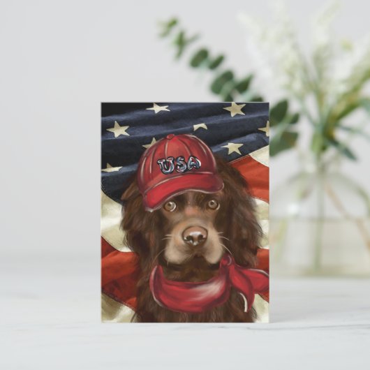 Amerikaanse Cocker Spaniel Briefkaart (Staand voorkant)