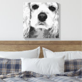 Amerikaanse Cocker Spaniel Canvas Afdruk (Insitu (Slaapkamer))