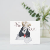 Amerikaanse Cocker Spaniel Chef Briefkaart (Staand voorkant)