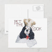 Amerikaanse Cocker Spaniel Chef Briefkaart (Voorkant / Achterkant)
