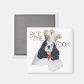 Amerikaanse Cocker Spaniel Chef Magneet (Voorkant / Achterkant)