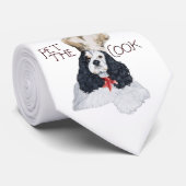 Amerikaanse Cocker Spaniel Chef Stropdas (Opgerold)