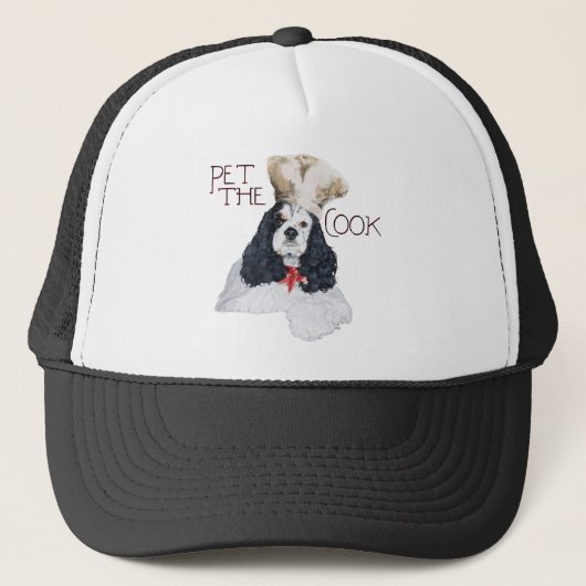 Amerikaanse Cocker Spaniel Chef Trucker Pet (Voorkant)