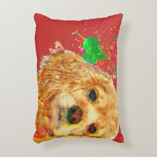 Amerikaanse Cocker Spaniel en waterverf Accent Kussen (Voorkant(Verticaal))