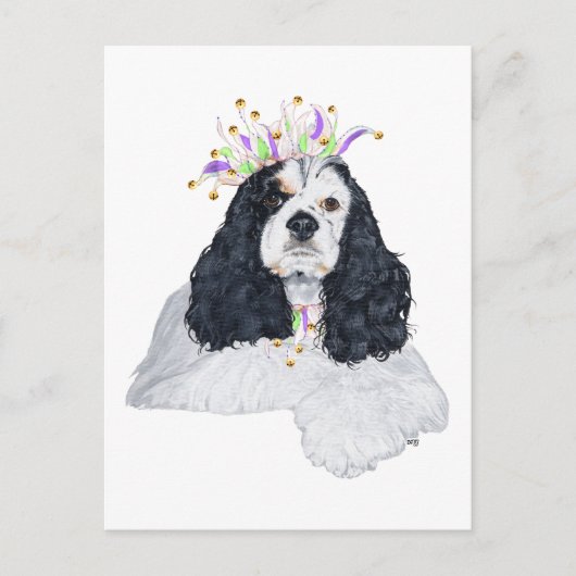 Amerikaanse Cocker Spaniel Feestbeest Uitnodiging Briefkaart (Voorkant)