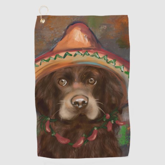 Amerikaanse Cocker Spaniel  Golfhanddoek (Voorkant)