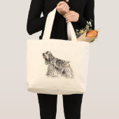 Amerikaanse Cocker Spaniel Grote Tote Bag (Voorkant (product))