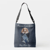 Amerikaanse Cocker Spaniel Hond Moeder Pocket Crossbody Tas (Achterkant)