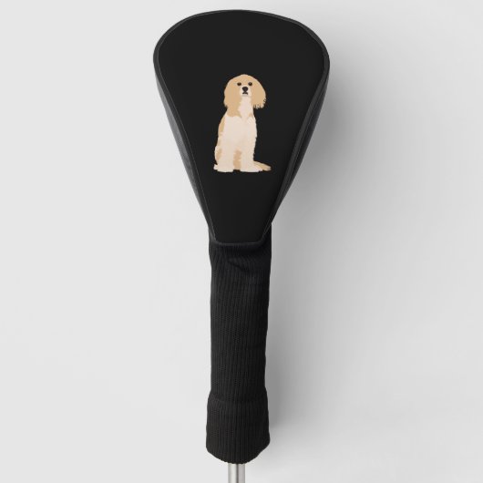 Amerikaanse Cocker Spaniel Illustratie! Golfheadcover (Voorkant)