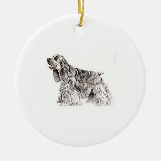 Amerikaanse Cocker Spaniel Keramisch Ornament (Voorkant)
