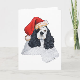 Amerikaanse Cocker Spaniel Kerst Feestdagen Kaart