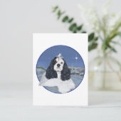 Amerikaanse Cocker Spaniel Kerst Feestdagenkaart (Staand voorkant)