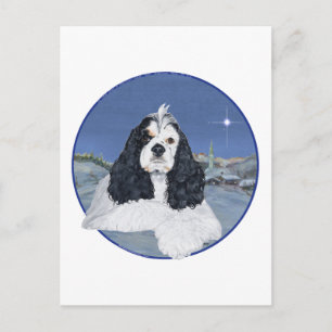 Amerikaanse Cocker Spaniel Kerst Feestdagenkaart
