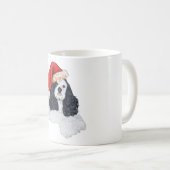 Amerikaanse Cocker Spaniel Kerst Koffiemok (Voorkant rechts)