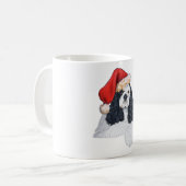 Amerikaanse Cocker Spaniel Kerst Koffiemok (Voorkant links)
