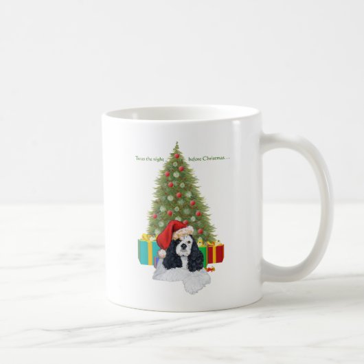Amerikaanse Cocker Spaniel Kerst Koffiemok (Rechts)