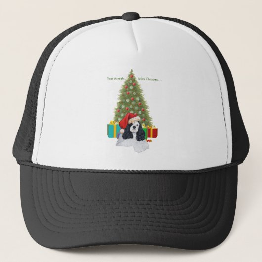Amerikaanse Cocker Spaniel Kerst Trucker Pet (Voorkant)