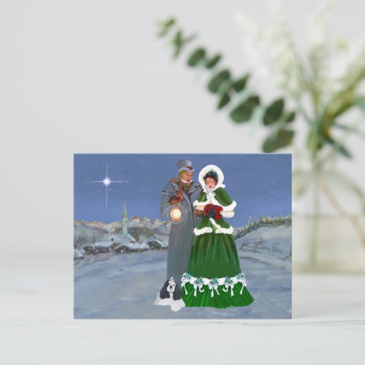 Amerikaanse Cocker Spaniel Kerstmis Feestdagenkaart (Staand voorkant)