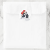 Amerikaanse Cocker Spaniel Kerstmis Ronde Sticker (Tas)