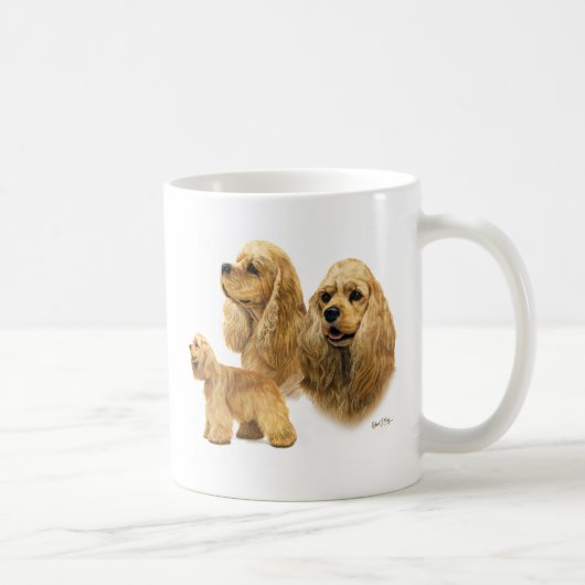 Amerikaanse Cocker Spaniel Koffiemok (Rechts)