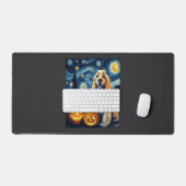 Amerikaanse Cocker Spaniel Mooie Hond Halloween Ja Bureaumat (Keyboard & Muis)