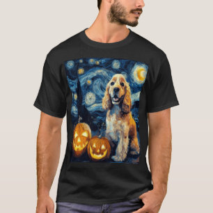 Amerikaanse Cocker Spaniel Mooie Hond Halloween Ja T-shirt