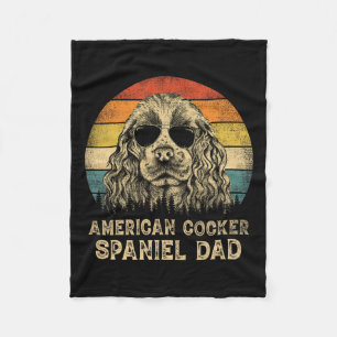 Amerikaanse Cocker Spaniel Papa Hondenliefhebbers Fleece Deken