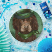 Amerikaanse Cocker Spaniel Papieren Bordje (Feest)
