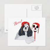 Amerikaanse Cocker Spaniel Piraat Briefkaart (Voorkant / Achterkant)