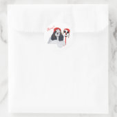 Amerikaanse Cocker Spaniel Piraat Ronde Sticker (Tas)