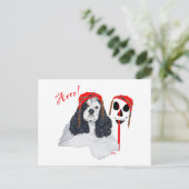 Amerikaanse Cocker Spaniel Pirate Briefkaart (Staand voorkant)