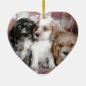 Amerikaanse Cocker Spaniel-Puppies Keramisch Ornament (Voorkant)
