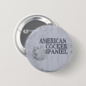 Amerikaanse Cocker Spaniel Ronde Button 5,7 Cm (Voorkant /achterkant)