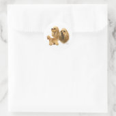 Amerikaanse Cocker Spaniel Ronde Sticker (Tas)