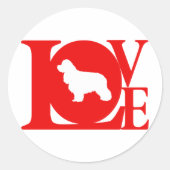 Amerikaanse Cocker Spaniel Ronde Sticker (Voorkant)