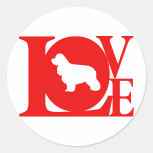 Amerikaanse Cocker Spaniel Ronde Sticker