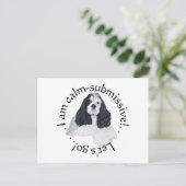 Amerikaanse Cocker Spaniel Rustig Onderdanig Briefkaart (Staand voorkant)