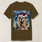 Amerikaanse Cocker Spaniel Santa T-shirt (Design voorkant)
