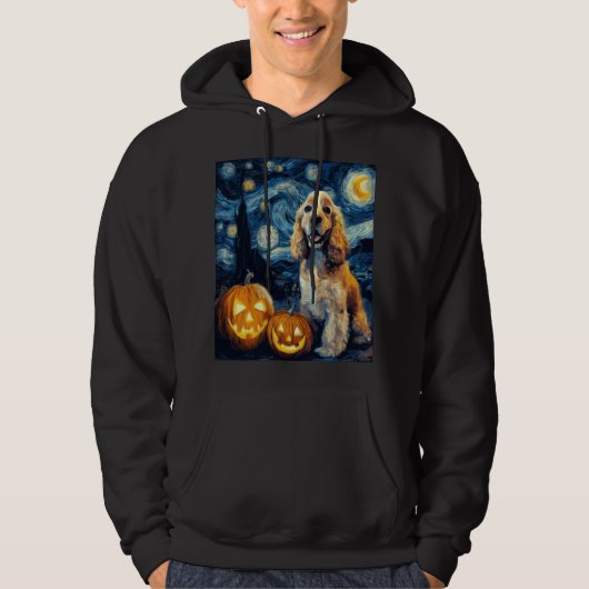 Amerikaanse Cocker Spaniel Schattige Hond Hallowee Hoodie (Voorkant)